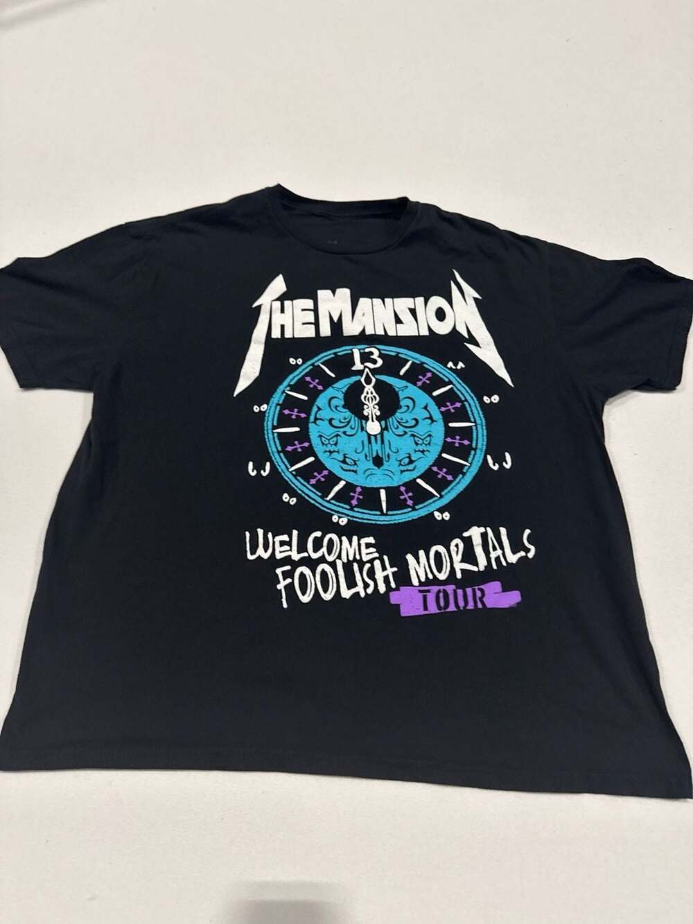 The Lost Bros Haunted Mansion Welcome Foolish Mortals Tour T-Shirt XL